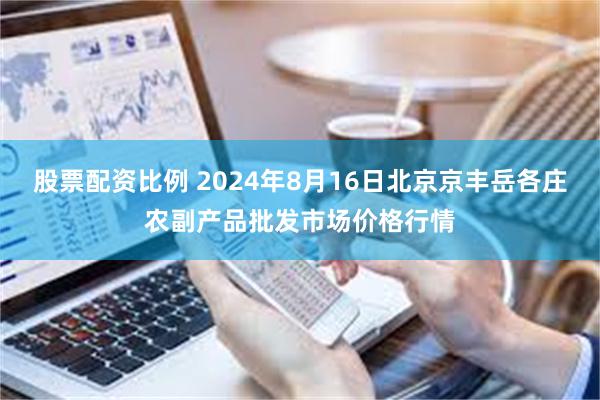 股票配资比例 2024年8月16日北京京丰岳各庄农副产品批发市场价格行情