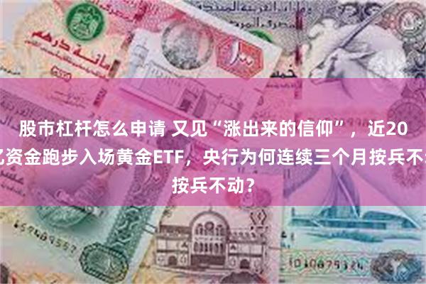 股市杠杆怎么申请 又见“涨出来的信仰”，近200亿资金跑步入场黄金ETF，央行为何连续三个月按兵不动？