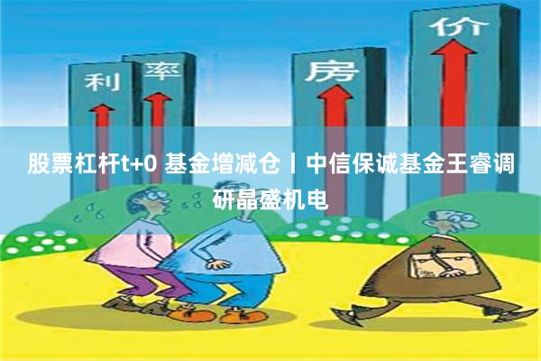 股票杠杆t+0 基金增减仓丨中信保诚基金王睿调研晶盛机电