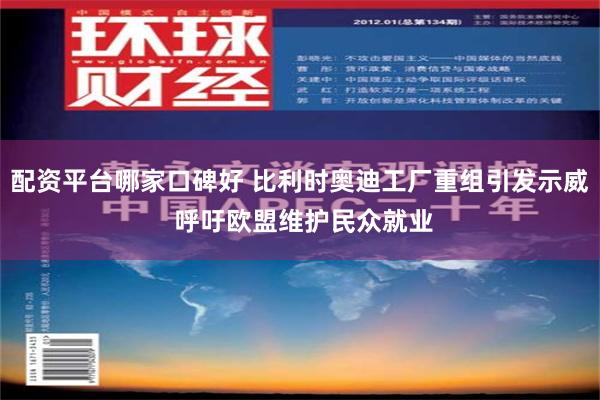配资平台哪家口碑好 比利时奥迪工厂重组引发示威 呼吁欧盟维护民众就业
