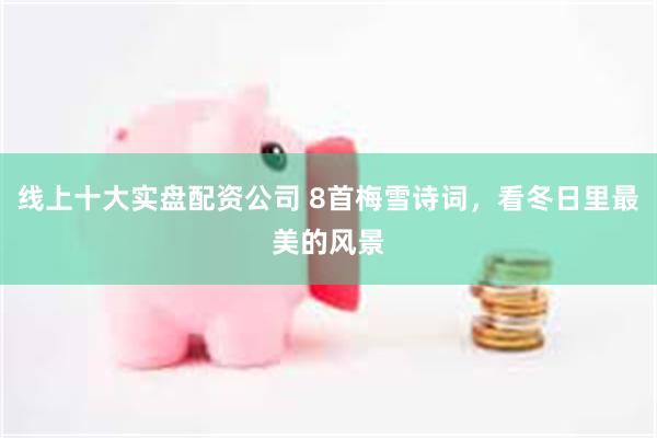 线上十大实盘配资公司 8首梅雪诗词，看冬日里最美的风景