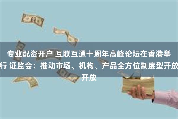 专业配资开户 互联互通十周年高峰论坛在香港举行 证监会：推动市场、机构、产品全方位制度型开放