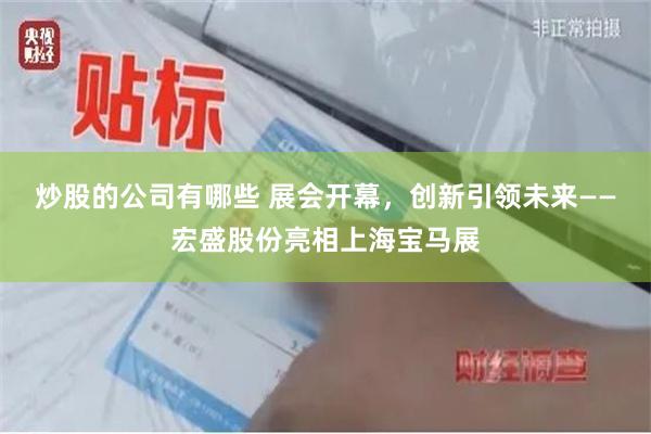 炒股的公司有哪些 展会开幕，创新引领未来——宏盛股份亮相上海宝马展