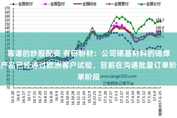 靠谱的炒股配资 有研粉材：公司锡基材料的锡焊粉产品已经通过欧洲客户试验，目前在沟通批量订单阶段