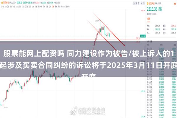 股票能网上配资吗 同力建设作为被告/被上诉人的1起涉及买卖合同纠纷的诉讼将于2025年3月11日开庭