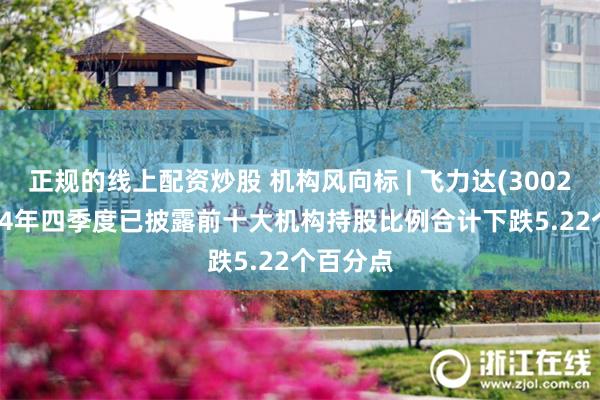 正规的线上配资炒股 机构风向标 | 飞力达(300240)2024年四季度已披露前十大机构持股比例合计下跌5.22个百分点