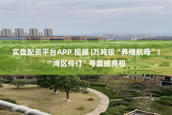 实盘配资平台APP 视频 |万吨级“养殖航母”！“湾区伶仃”号震撼亮相