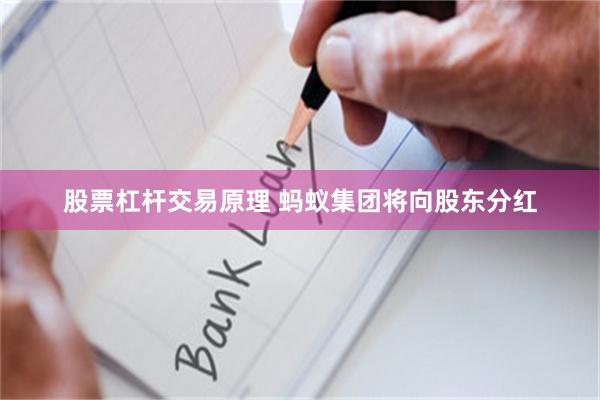 股票杠杆交易原理 蚂蚁集团将向股东分红