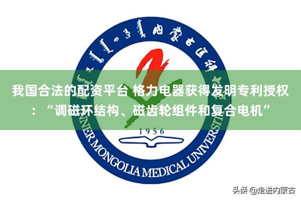 我国合法的配资平台 格力电器获得发明专利授权：“调磁环结构、磁齿轮组件和复合电机”